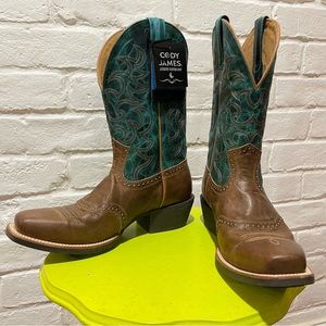 Cody James Men’s Western Broad Square Toe Boots Size 10D